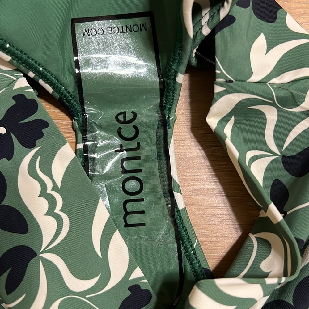 NEW Montce added coverage high Rise Swim bikini Bottoms size Large - Picture 6 of 10